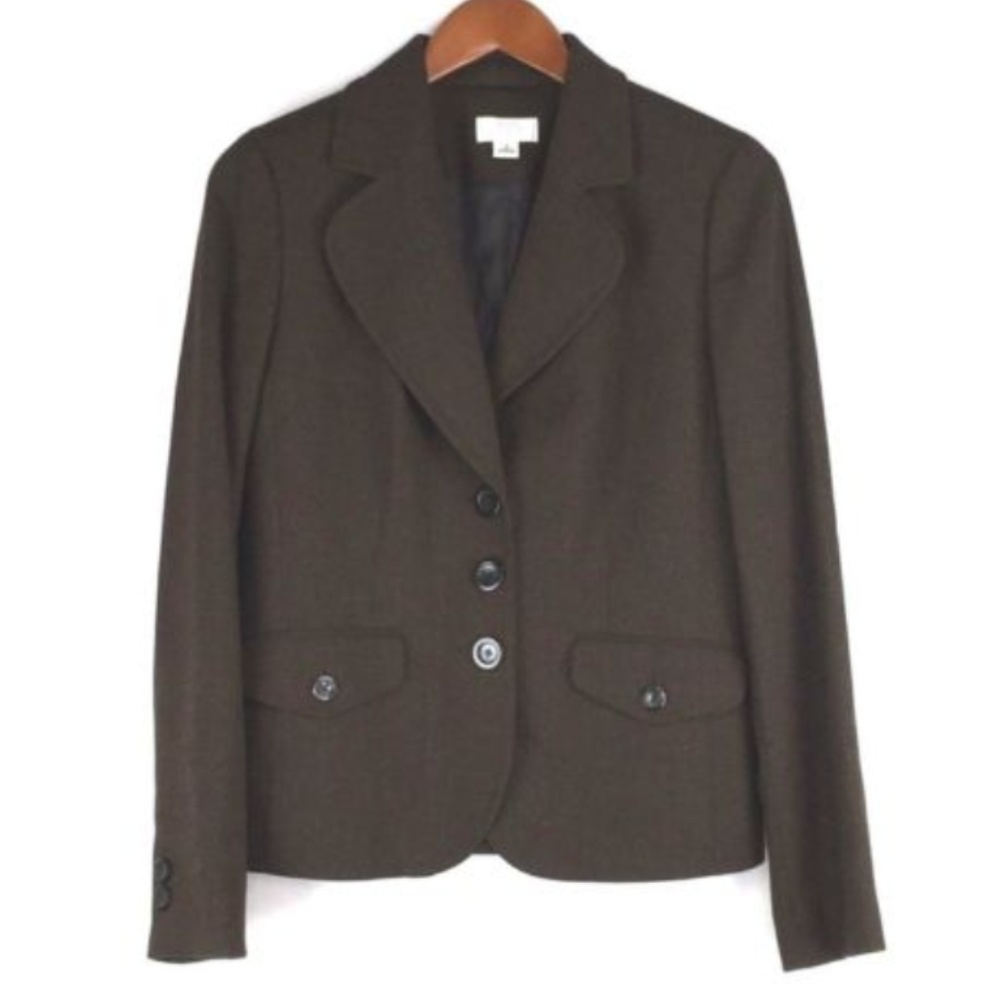 Ann Taylor Loft Size 4 100% Wool Blazer Jacket